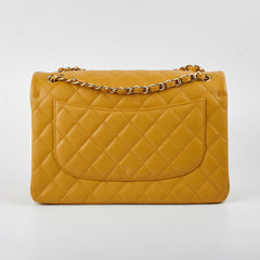 Chanel Classic Jumbo Flap Caviar Yellow - Series 21