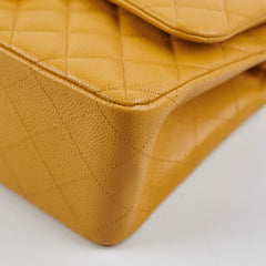 Chanel Classic Jumbo Flap Caviar Yellow - Series 21