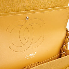 Chanel Classic Jumbo Flap Caviar Yellow - Series 21