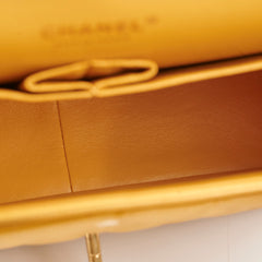 Chanel Classic Jumbo Flap Caviar Yellow - Series 21