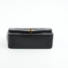 Chanel Small Vintage Diana Lambskin Black