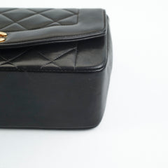 Chanel Small Vintage Diana Lambskin Black