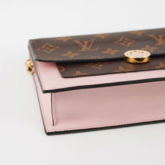 3/7 DOTD- Louis Vuitton Flore Wallet on Chain WOC Monogram/Pink