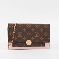 3/7 DOTD- Louis Vuitton Flore Wallet on Chain WOC Monogram/Pink