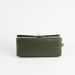 Chanel Mini 2.55 Chevron Reissue Khaki Green (Microchipped)