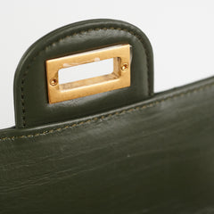 Chanel Mini 2.55 Chevron Reissue Khaki Green (Microchipped)