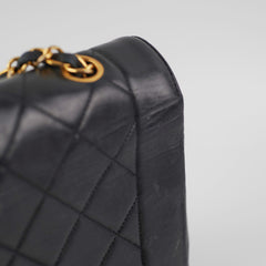 Chanel Vintage Medium Diana Lambskin Black Bag