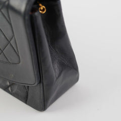 Chanel Vintage Medium Diana Lambskin Black Bag