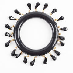 Prada Black Bangle Size Medium 17cm