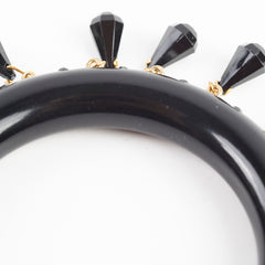 Prada Black Bangle Size Medium 17cm