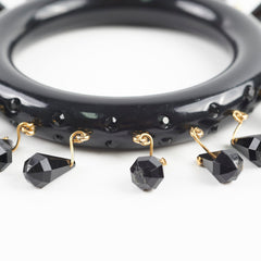 Prada Black Bangle Size Medium 17cm