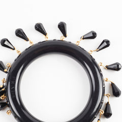 Prada Black Bangle Size Medium 17cm