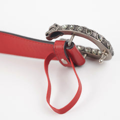 Gucci Dionysus Size 85cm Red Leather Belt