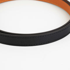 Hermes Pop H 15 Belt Black/Rose Gold Epsom 85 CM