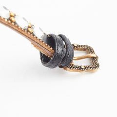 Gucci Logo Rhinestone Black Choker