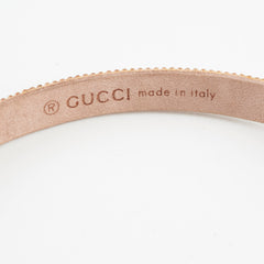 Gucci Logo Rhinestone Black Choker
