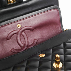 Chanel Medium/Large Classic Double Flap Lambskin Black
