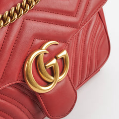Gucci Marmont Small Red Shoulder Bag
