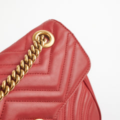Gucci Marmont Small Red Shoulder Bag