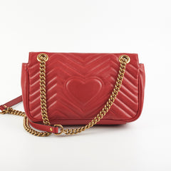 Gucci Marmont Small Red Shoulder Bag