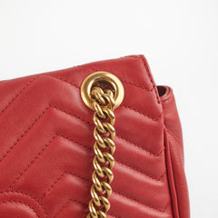 Gucci Marmont Small Red Shoulder Bag