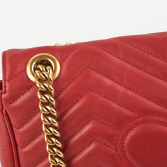 Gucci Marmont Small Red Shoulder Bag
