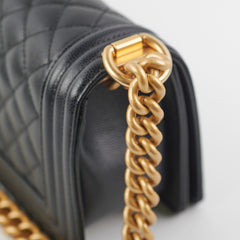Chanel Caviar Small Boy Black (Microchip) HOLD CV