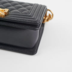 Chanel Caviar Small Boy Black (Microchip) HOLD CV