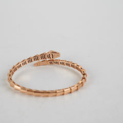 Bvlgari Serpenti Viper Serpenti Rose Gold Diamonds Size 15