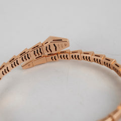 Bvlgari Serpenti Viper Serpenti Rose Gold Diamonds Size 15