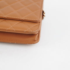 Chanel Trendy CC Wallet on Chain WOC Caramel 28 Series