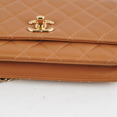 Chanel Trendy CC Wallet on Chain WOC Caramel 28 Series