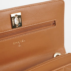 Chanel Trendy CC Wallet on Chain WOC Caramel 28 Series