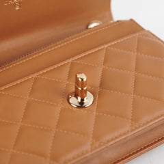 Chanel Trendy CC Wallet on Chain WOC Caramel 28 Series