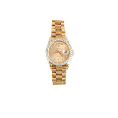 Rolex 36mm President 18k Yellow Gold with Aftermarket Diamonds Watch