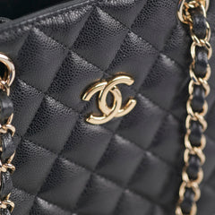 Chanel 22S Mini Bucket Bag Caviar Black Microchip 2023