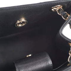 Chanel 22S Mini Bucket Bag Caviar Black Microchip 2023
