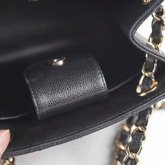 Chanel 22S Mini Bucket Bag Caviar Black Microchip 2023