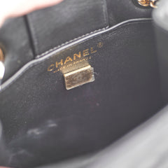 Chanel 22S Mini Bucket Bag Caviar Black Microchip 2023