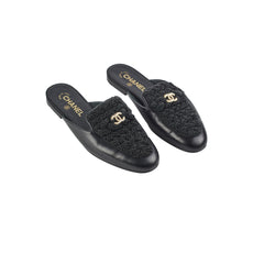 Chanel Black Sandals Size 38