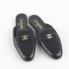 Chanel Black Sandals Size 38