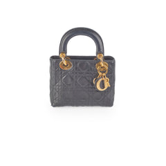 Christian Dior Lady Dior Mini Black Vintage 1997