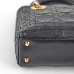 Christian Dior Lady Dior Mini Black Vintage 1997