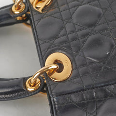 Christian Dior Lady Dior Mini Black Vintage 1997