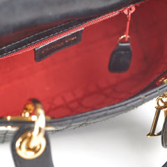 Christian Dior Lady Dior Mini Black Vintage 1997
