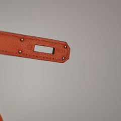 Hermes Kelly 28 Orange P Square Stamp