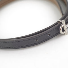 Hermes Gamma Reversible Belt 75cm Noir/Etoupe