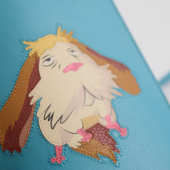Loewe Howl's Moving Castle Heen Dice Pocket bag Calfskin Sky Blue