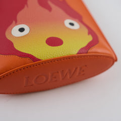 Loewe Howl's Moving Castle Calcifer Dice Pocket bag Calfskin Orange