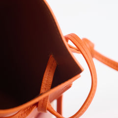 Loewe Howl's Moving Castle Calcifer Dice Pocket bag Calfskin Orange